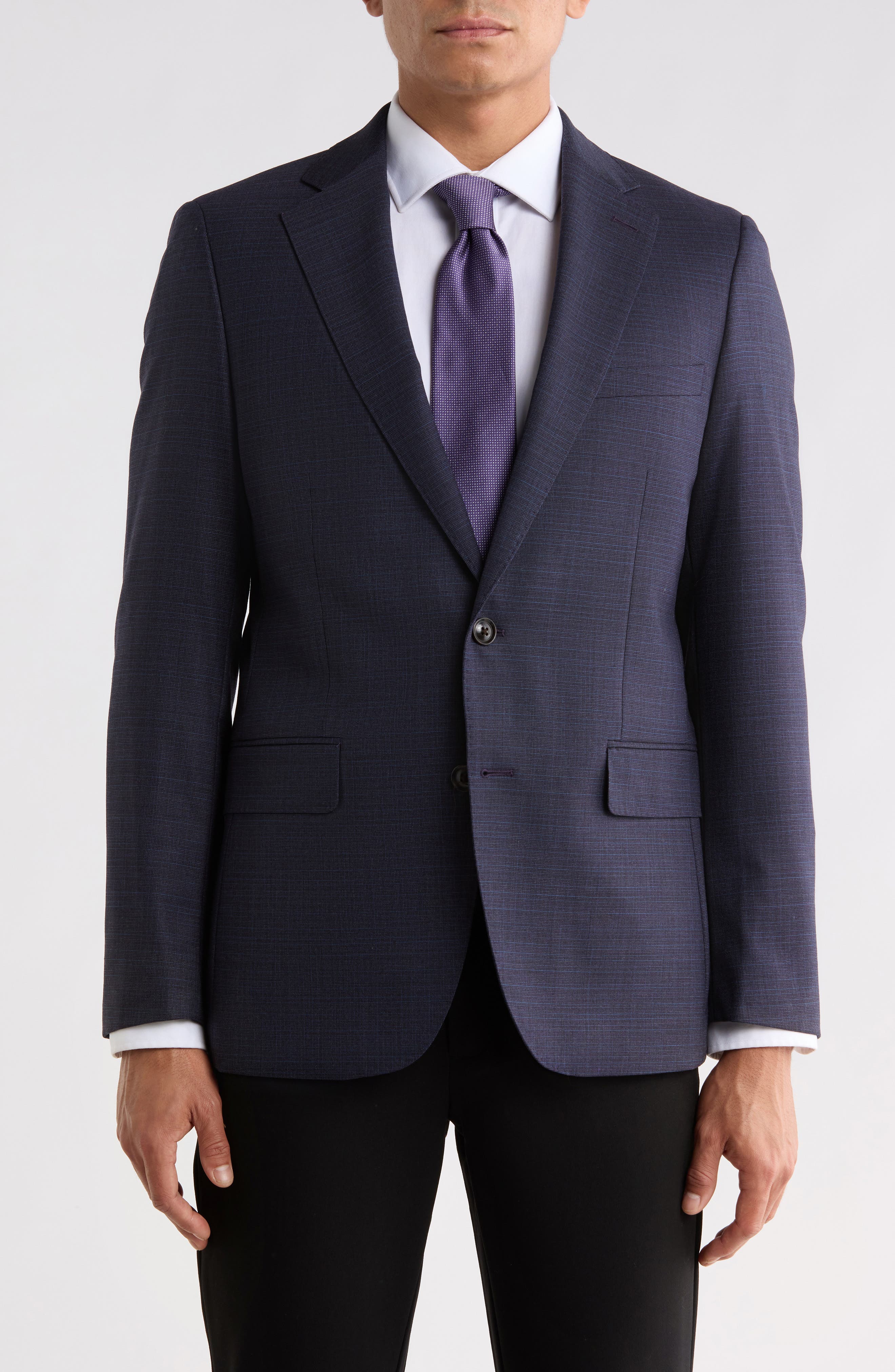 Slim Fit Wool Blend Suit Jacket