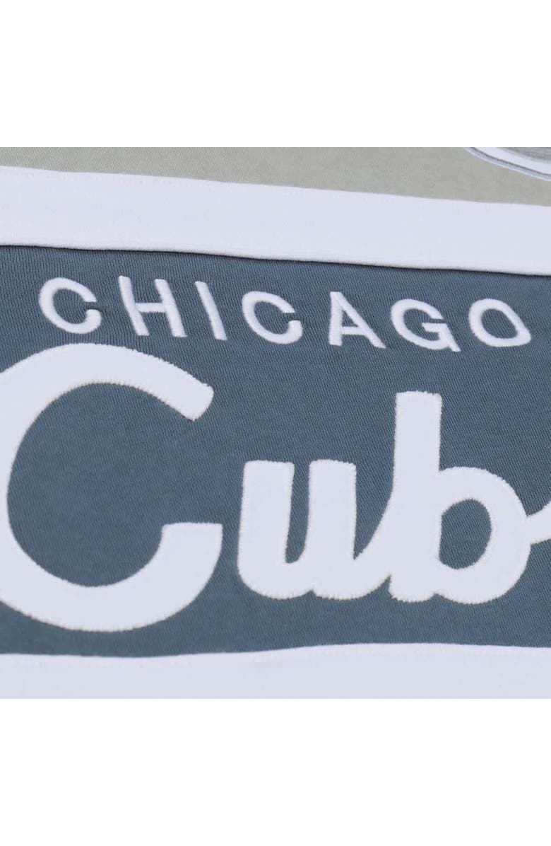 Mitchell & Ness Men's Mitchell & Ness  Gray Chicago Cubs Cooperstown Collection Thunderstorm Head Coach Hoodie, Alternate, color, Gray