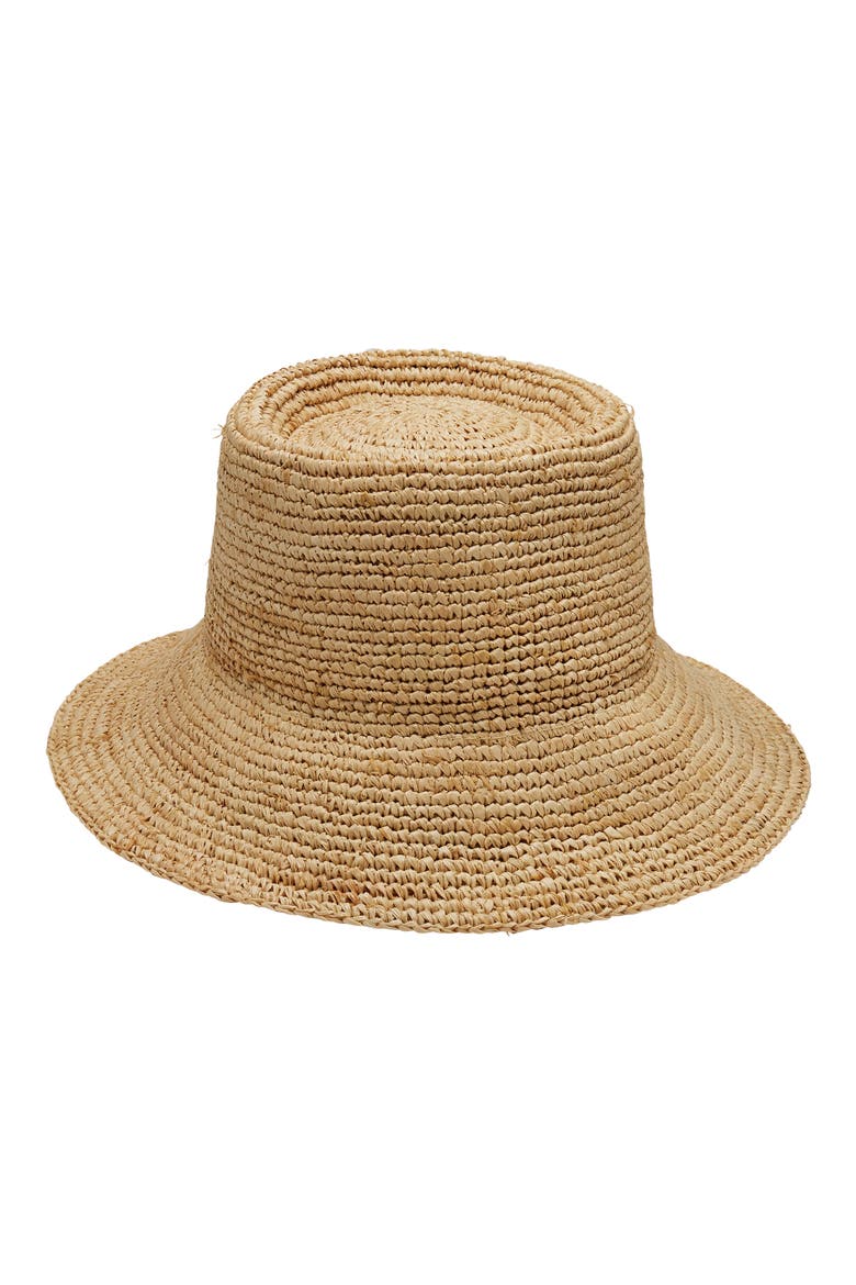 Tali Straw Bucket Hat, Alternate, color, NATURAL