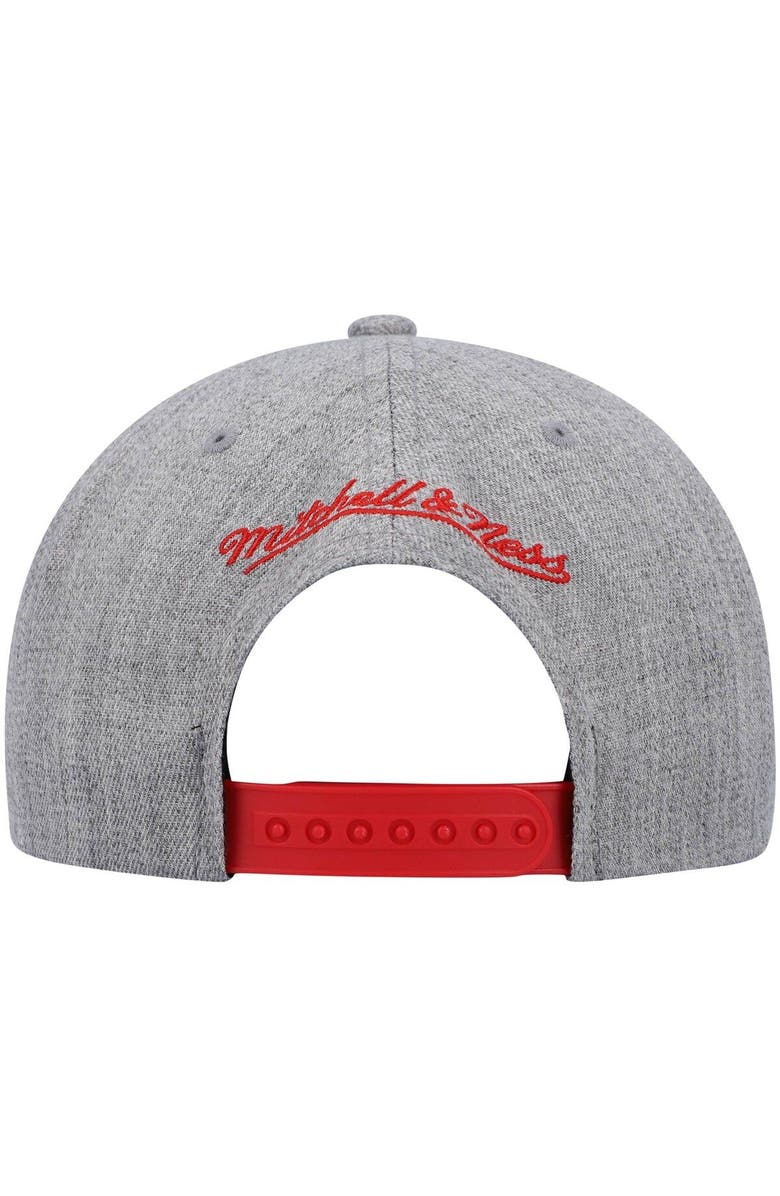 Mitchell & Ness Men's Mitchell & Ness Heathered Gray Chicago Bulls Hardwood Classics Team 2.0 Snapback Hat, Alternate, color, Heather Gray