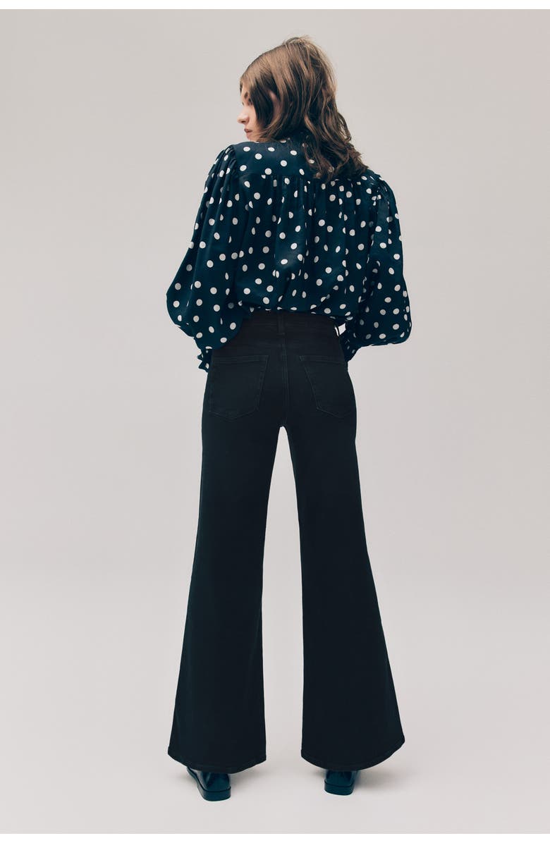 H&M Wide High Jeans, Alternate, color, 