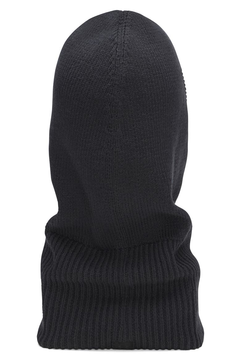 Halftime Knit Hood, Alternate, color, BLACK / BLACK / BLACK