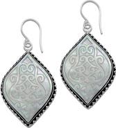 SAMUEL B. Marquis Mother-of-Pearl Drop Earrings