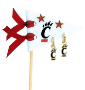 Color Shout University Of Cincinnati Pennant Pair Earring Set
