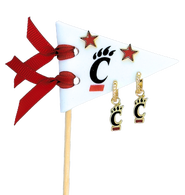 Color Shout University Of Cincinnati Pennant Pair Earring Set
