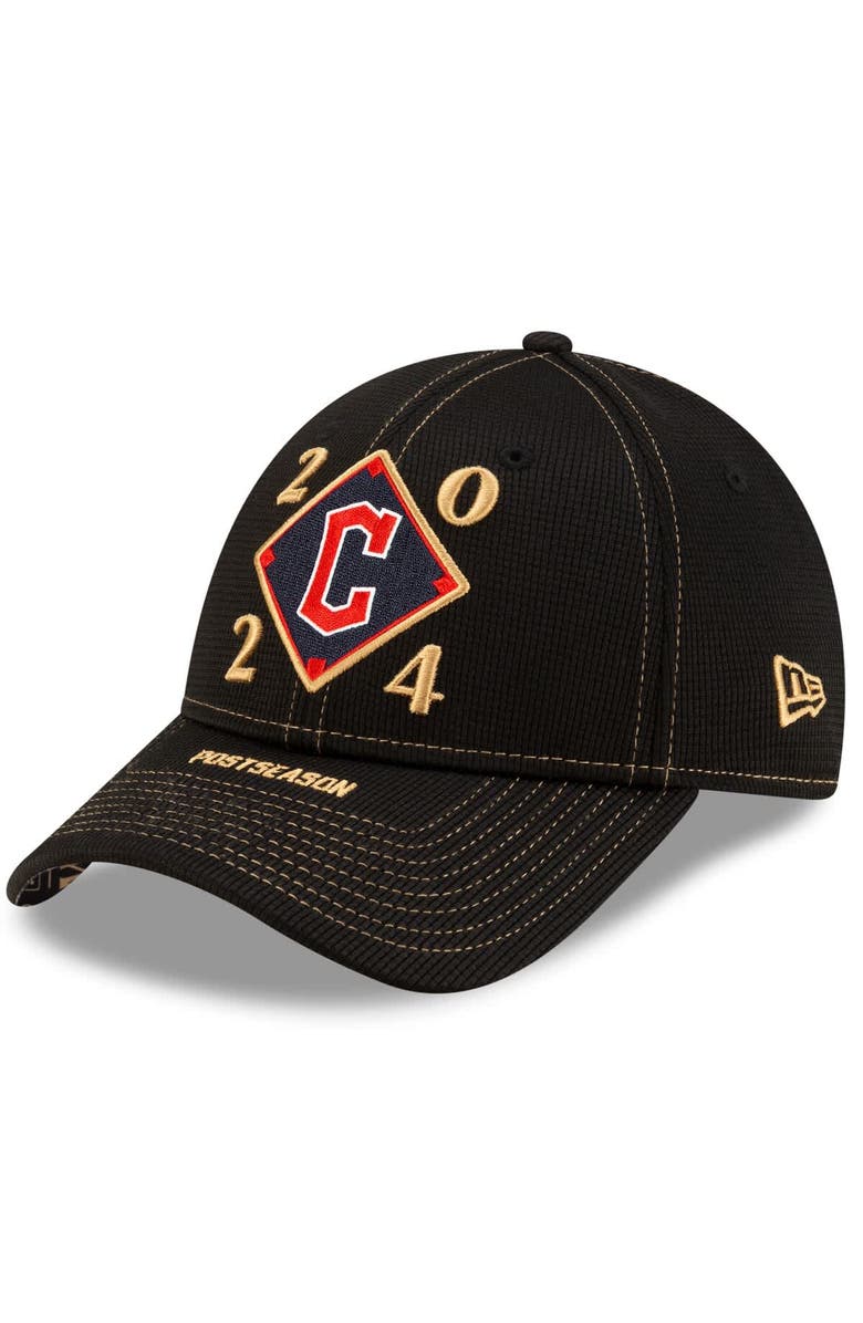 New Era Men's New Era Black Cleveland Guardians 2024 American League Division Series Champions Locker Room 9FORTY Adjustable Hat, Main, color, 