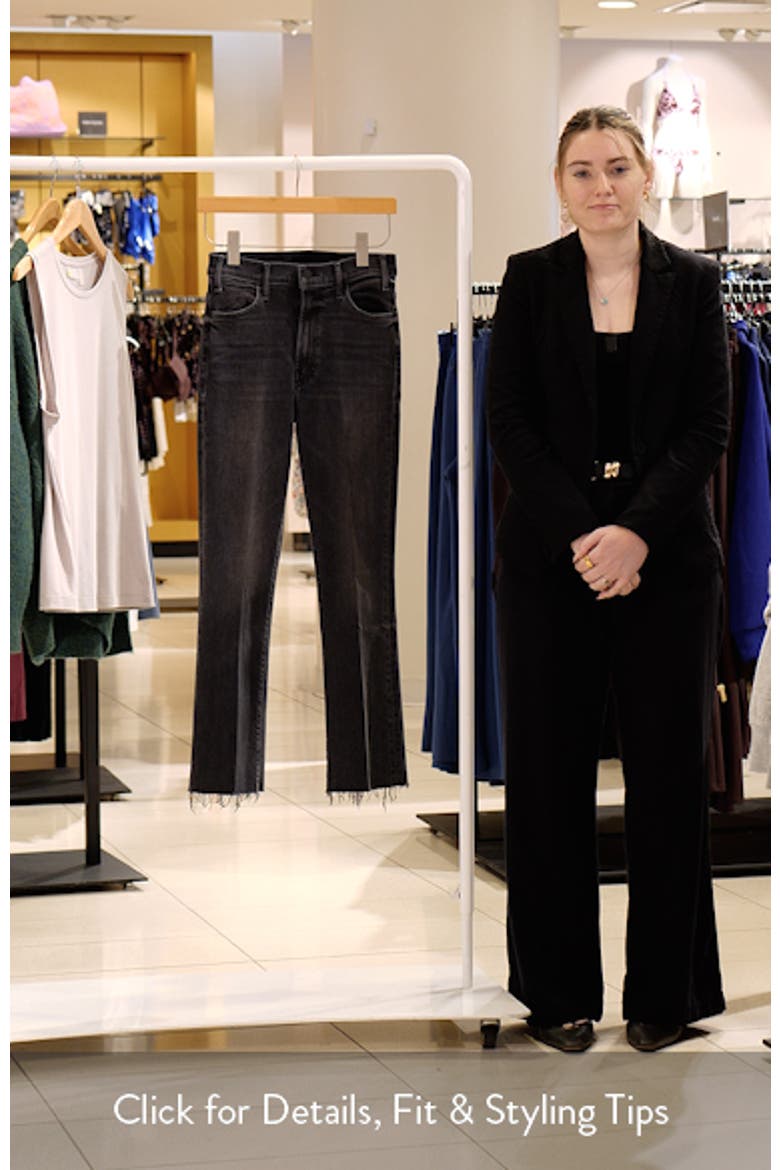 The Hustler High Waist Fray Hem Ankle Bootcut Jeans video