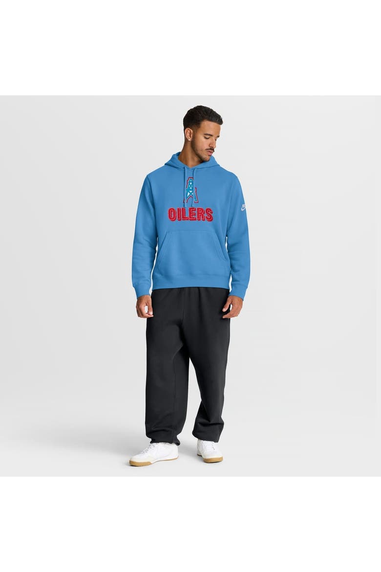 Men's Nike Light Blue Tennessee Titans Best Season Rewind Club Pullover Hoodie, Alternate, color, Light Blue