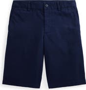 Polo Ralph Lauren Kids' Flat Front Stretch Cotton Twill Chino Shorts