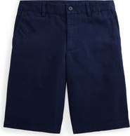 Polo Ralph Lauren Kids' Flat Front Stretch Cotton Twill Chino Shorts