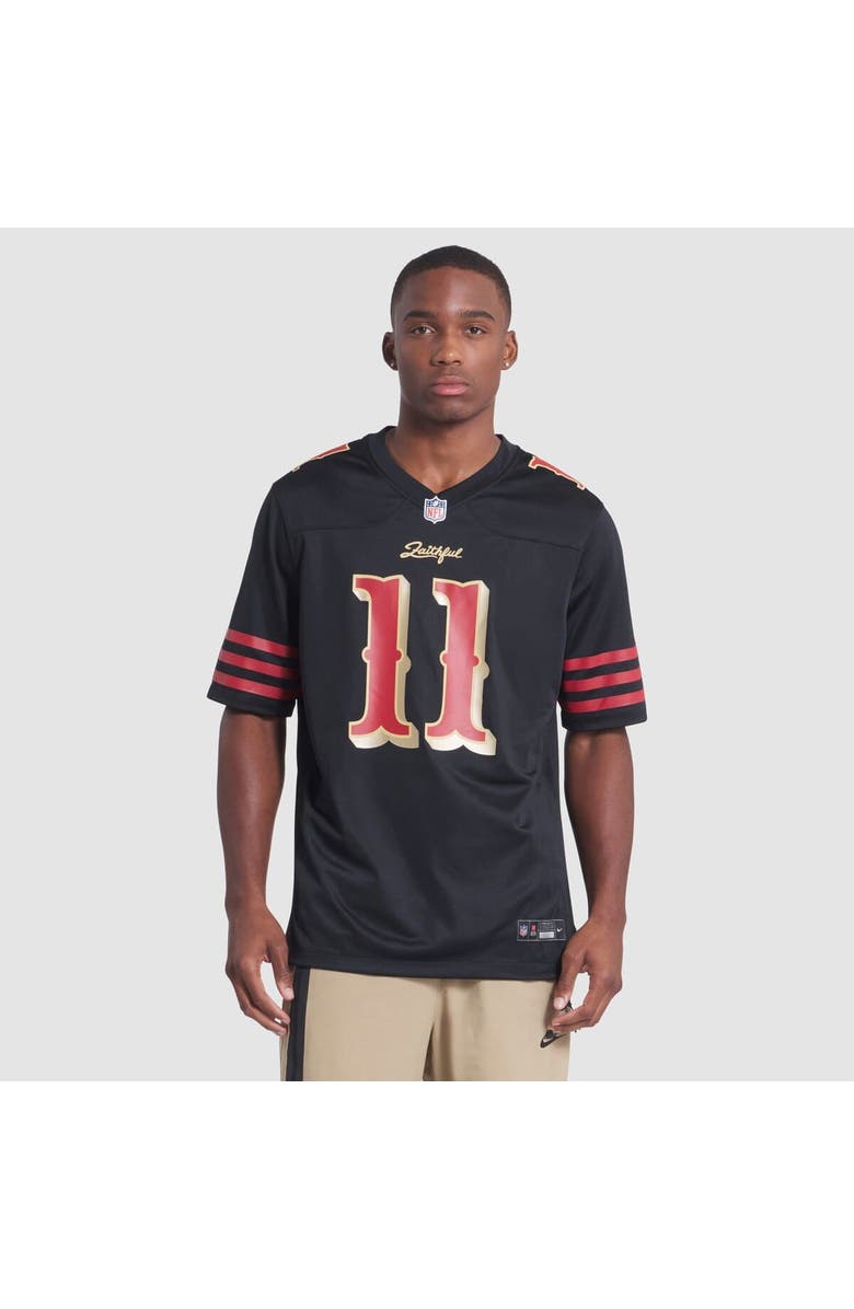 Nike Men's Nike Brandon Aiyuk Black San Francisco 49ers 2025 Rivalries Collection Game Jersey, Alternate, color, Black