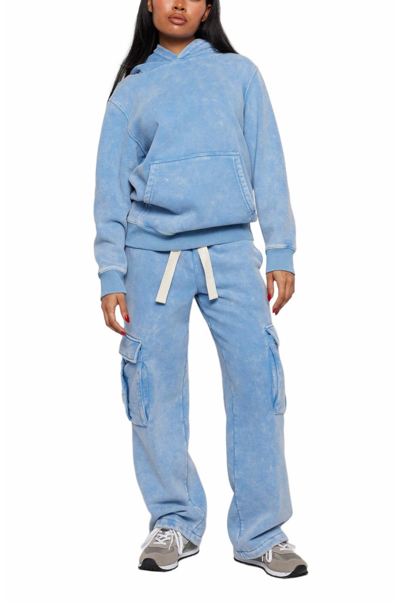 Believe Cargo Sweatpants, Alternate, color, BLUE