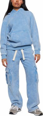 Samii Ryan | Believe Cargo Sweatpants , Blue , Large , 4