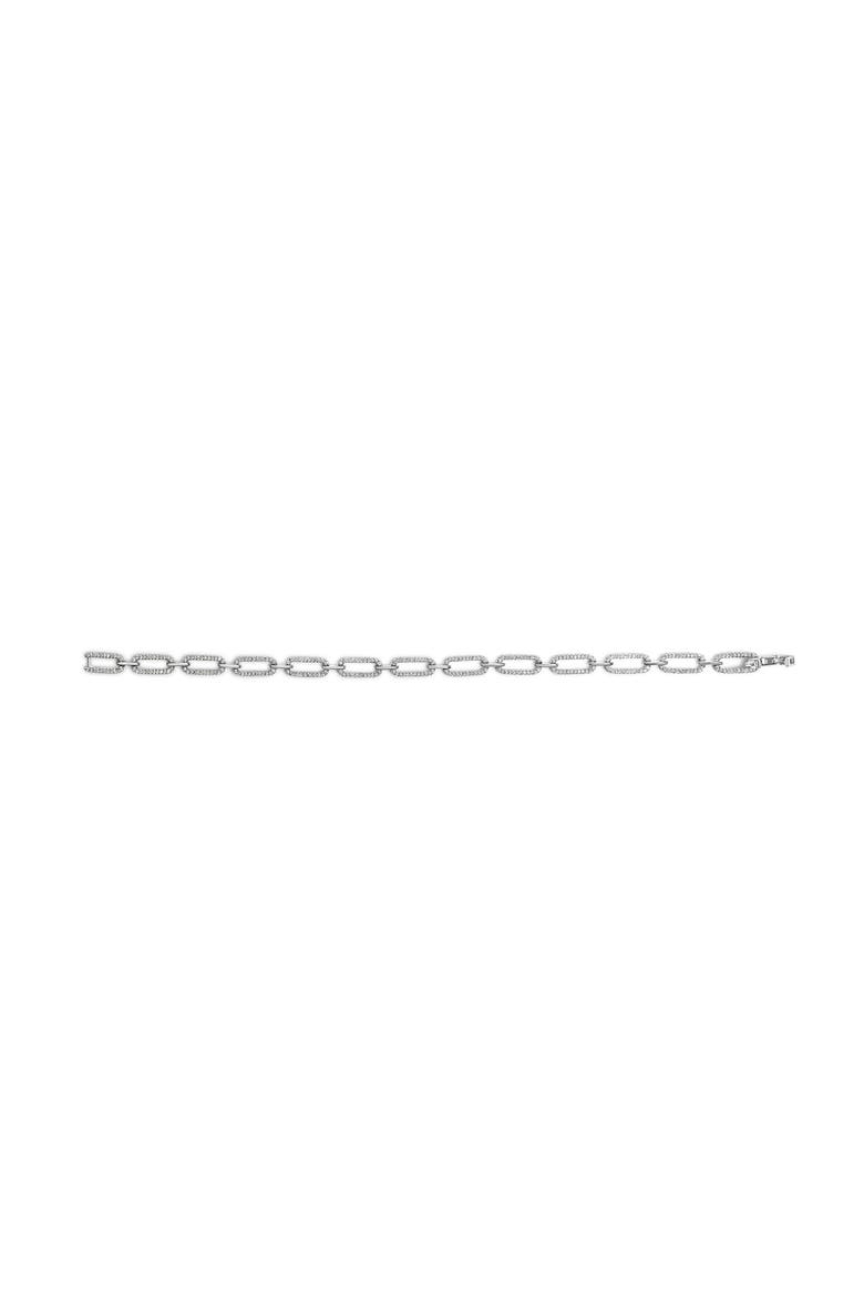 14K White Gold 1.00 Cttw Paperclip Link Bracelet, Alternate, color, White