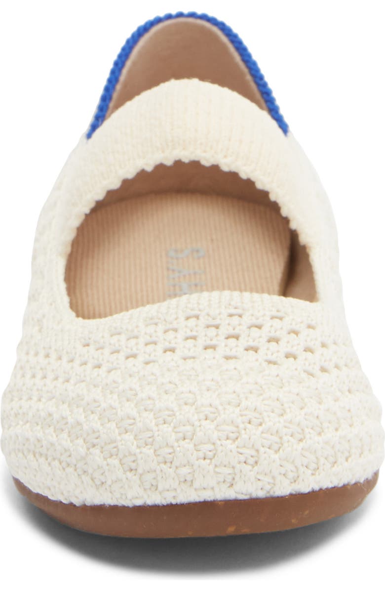 Rothy's Kids' Mary Jane Flat, Alternate, color, White Open-Knit