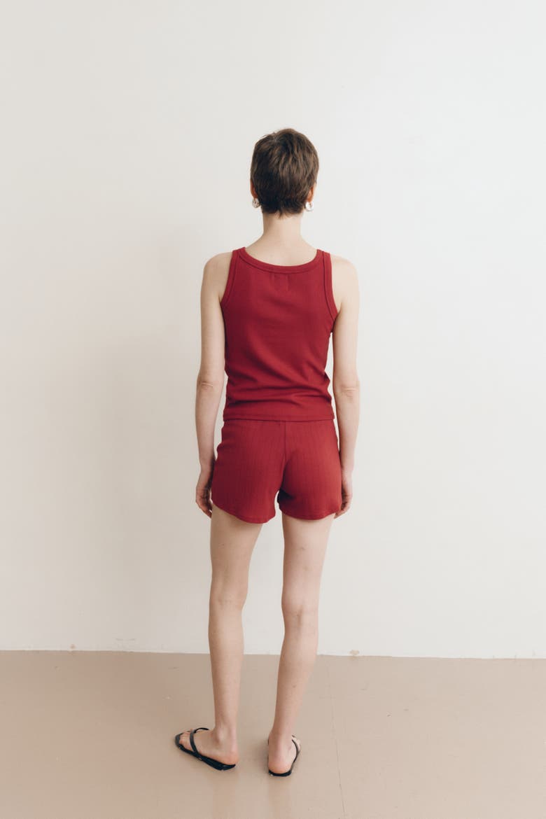 Pointelle Lounge Short, Alternate, color, SUN DRIED TOMATO