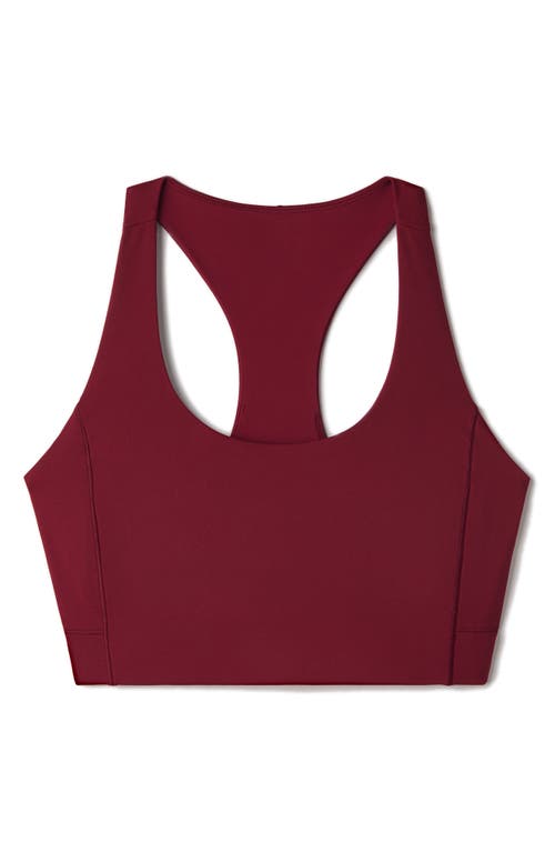 Rhone Revive Sports Bra In Burgundy