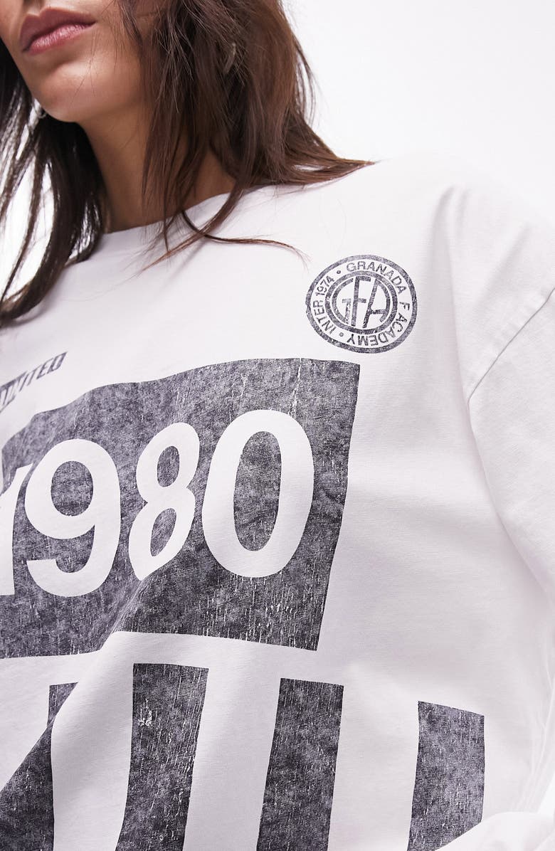 Topshop 1980 Sporty Skater Cotton Graphic T-Shirt, Alternate, color, 
