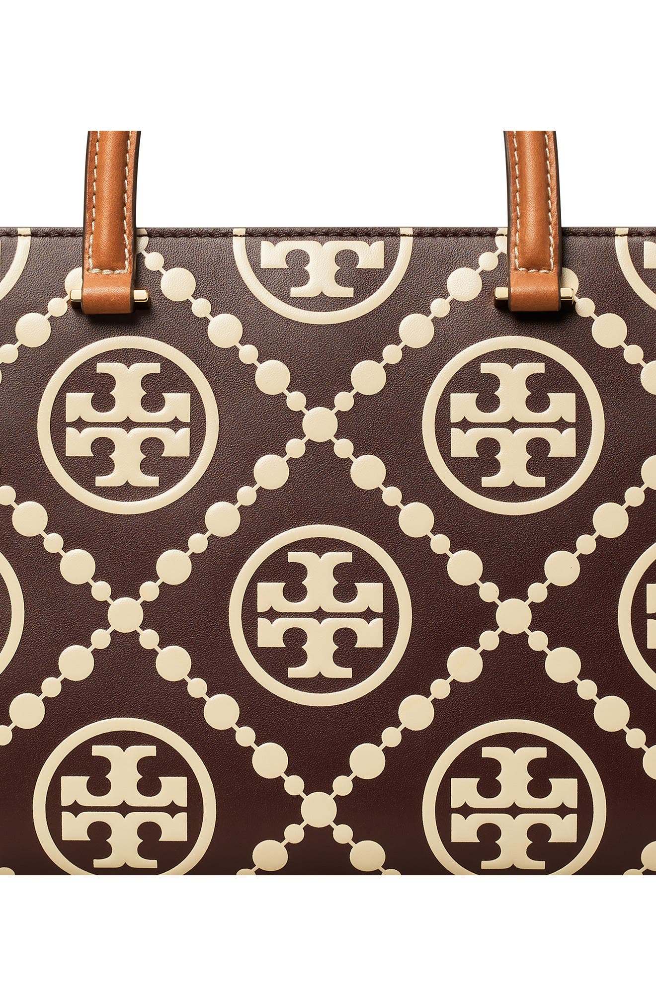 Tory Burch T-Monogram Contrast Embossed Tote, Alternate, color, 