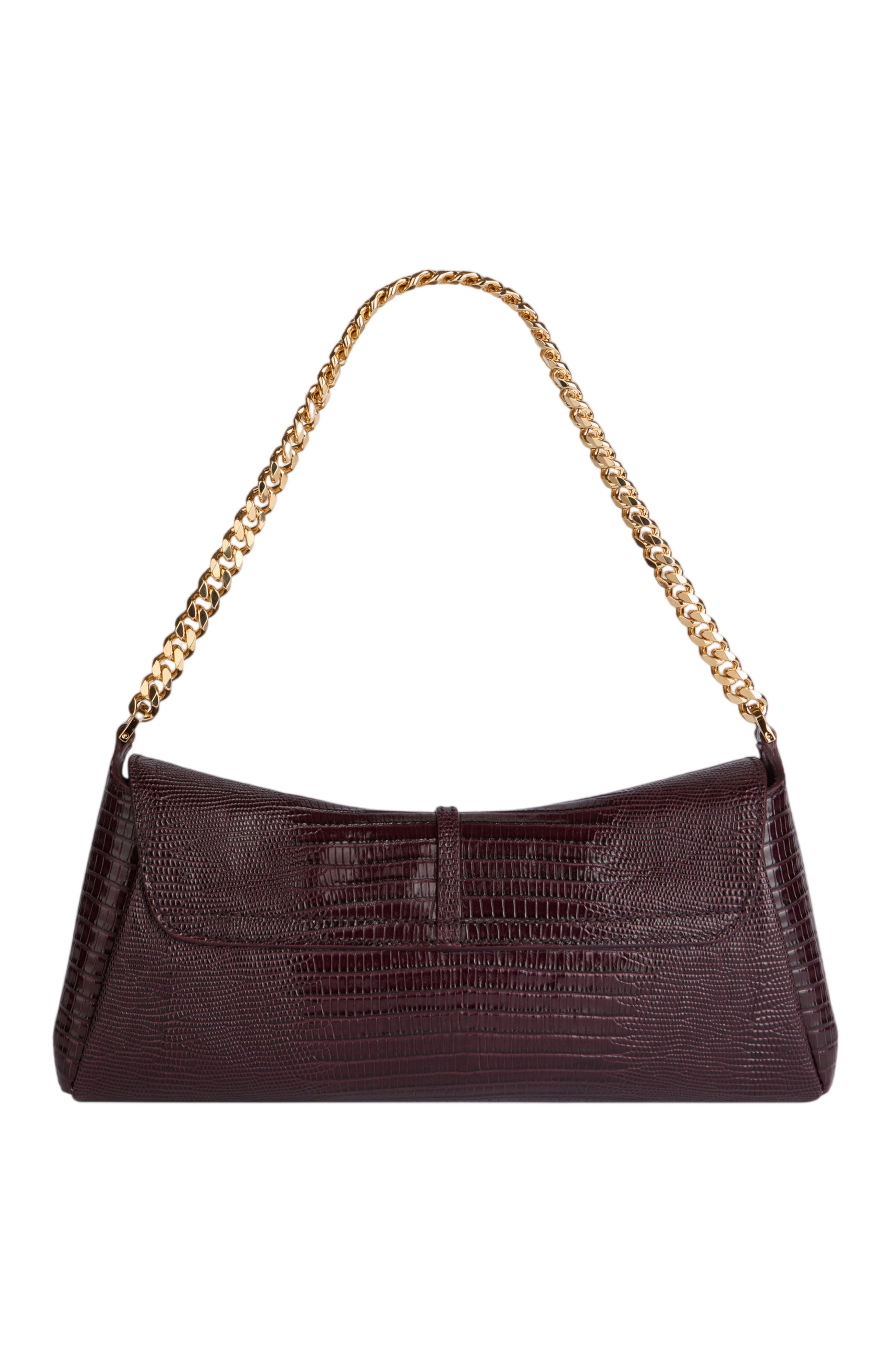 Embossed Leather Metropolis Bag, Alternate, color, Red