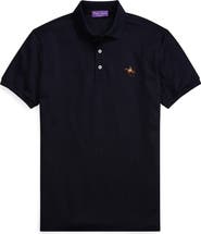 Ralph Lauren Purple Label Slim Fit Logo Embroidered Cotton Piqué Polo