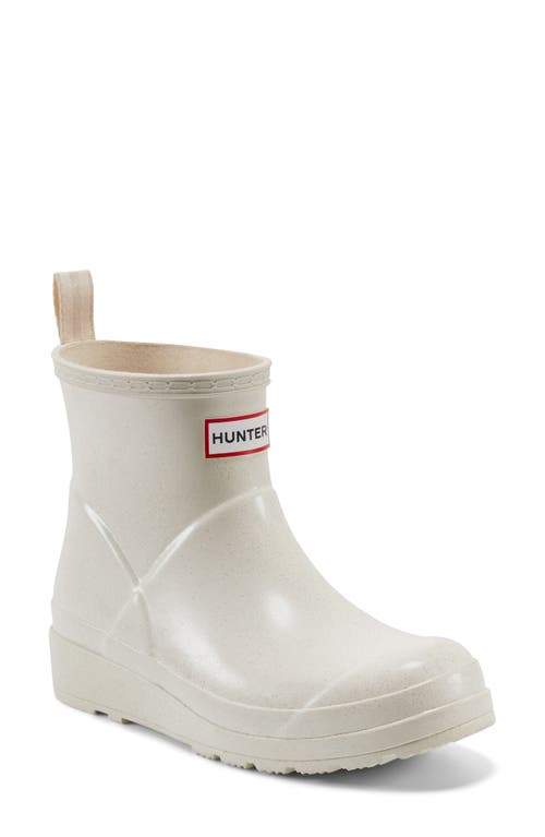 Hunter Original Play Waterproof Rain Bootie In Shaded White