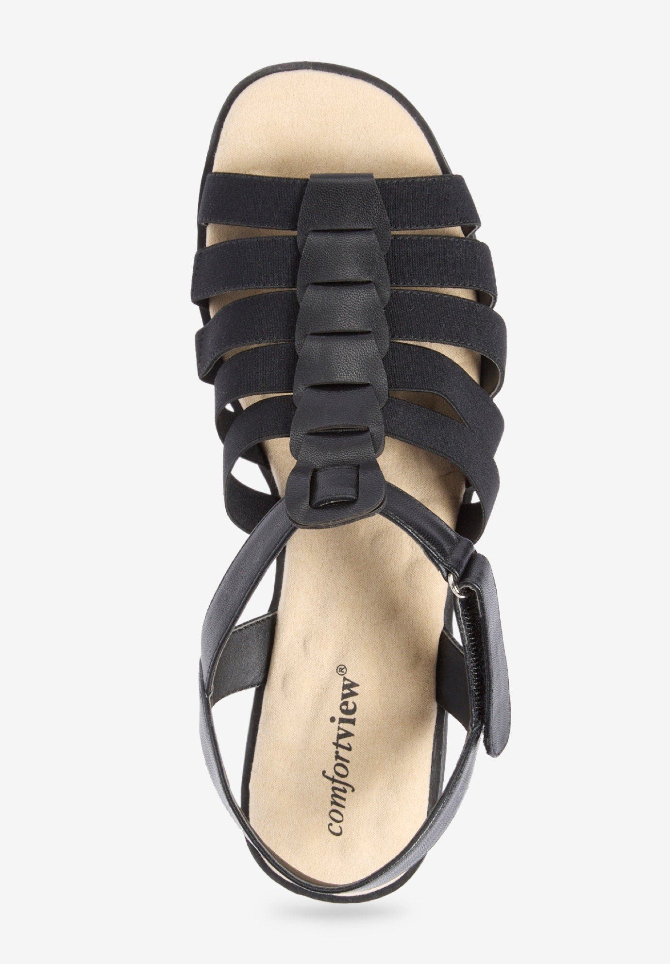 Comfortview The Dorian Fisherman Sandal, Alternate, color, Black