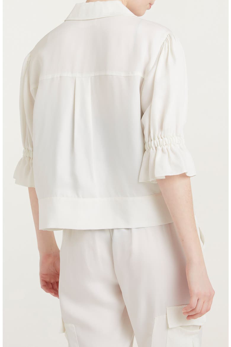 Holly Ruffle Sleeve Jacket, Alternate, color, IVORY