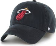 '47 Men's '47 Black Miami Heat Classic Franchise Fitted Hat
