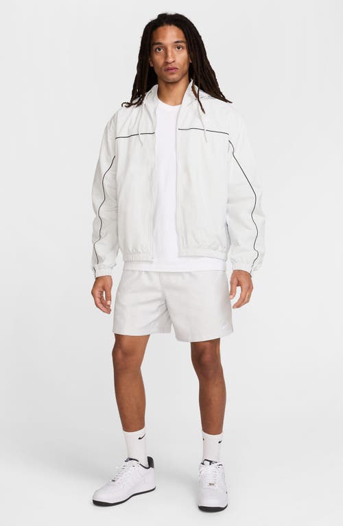 Nike 6 Club Woven Flow Shorts In Photon Dust/white