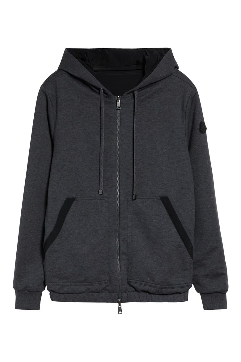 Cotton Zip Hoodie, Alternate, color, BLACKBOARD