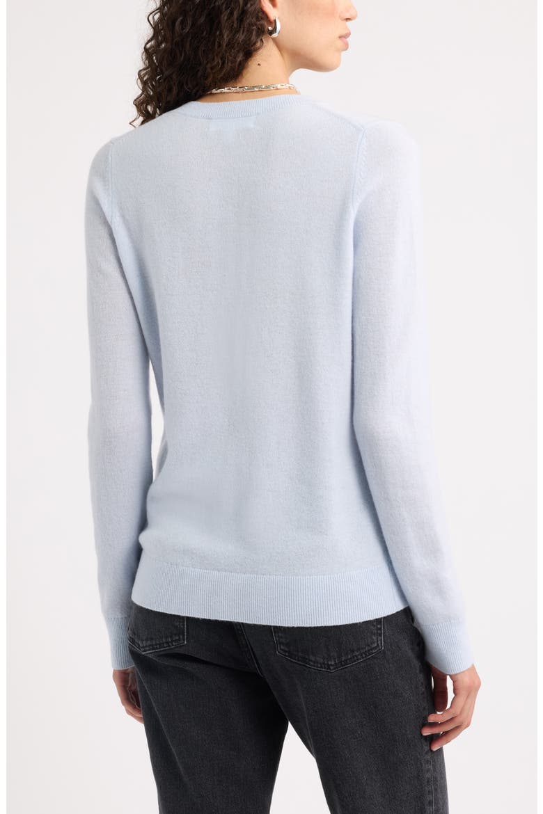 V-Neck Cashmere Sweater, Alternate, color, BLUE XENON