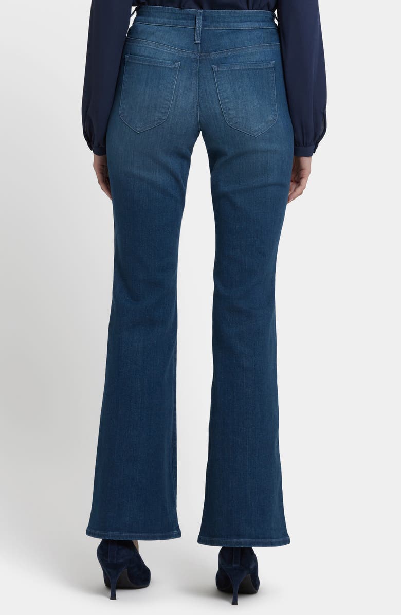 NYDJ Ava Patch Pocket Mid Rise Flare Jeans, Alternate, color, Hugo Rain
