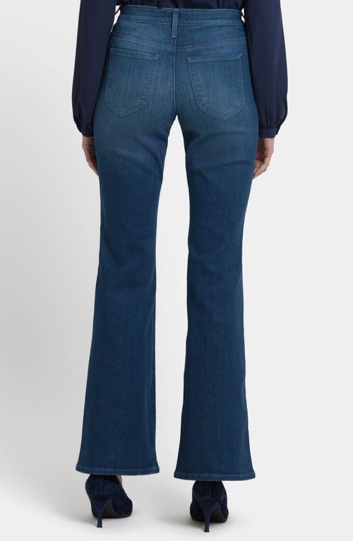 Nydj Ava Patch Pocket Mid Rise Flare Jeans In Multi