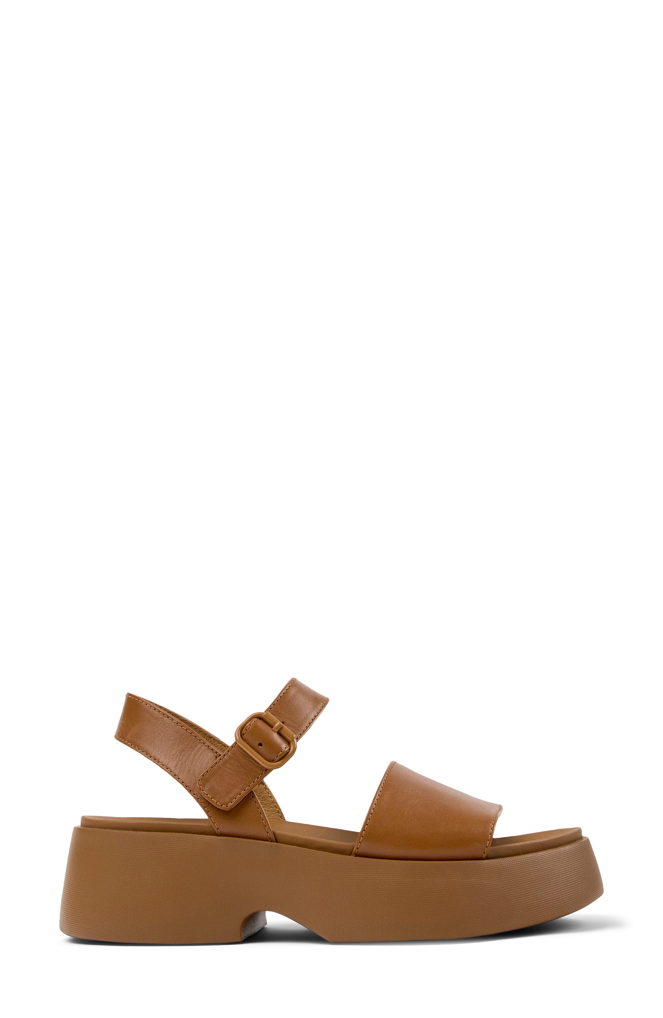 Tasha Ankle Strap Wedge Sandal, Alternate, color, MEDIUM BROWN