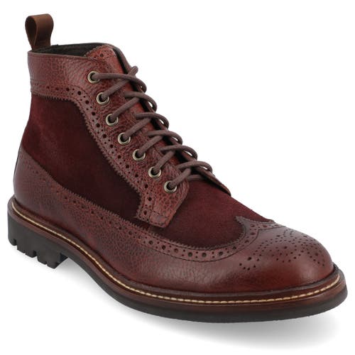 Taft The Boston Longwing Boot In Chili
