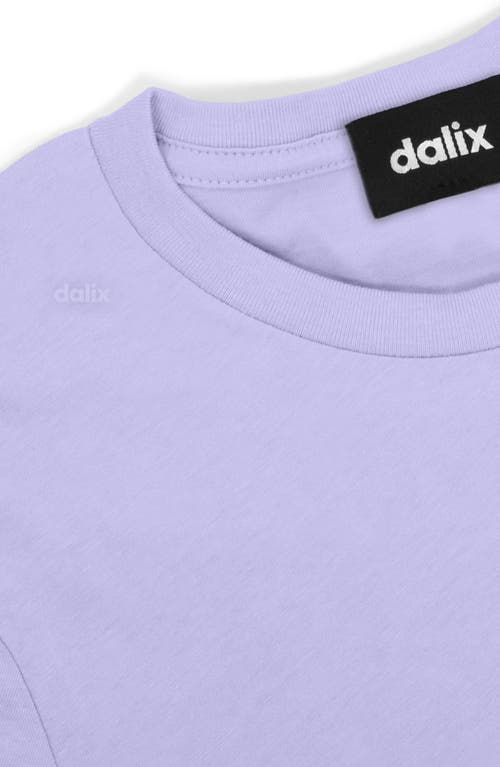 Dalix Womens Lil Peach Jersey Tee In Purple
