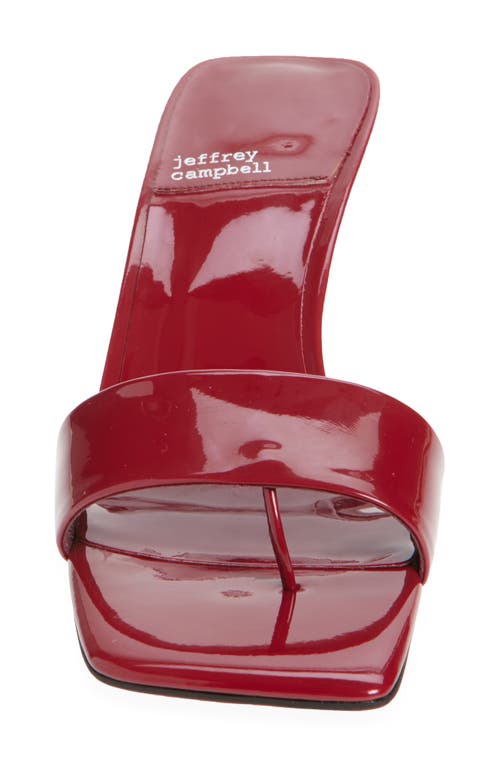 Jeffrey Campbell Capture Slide Sandal In Berry Patent