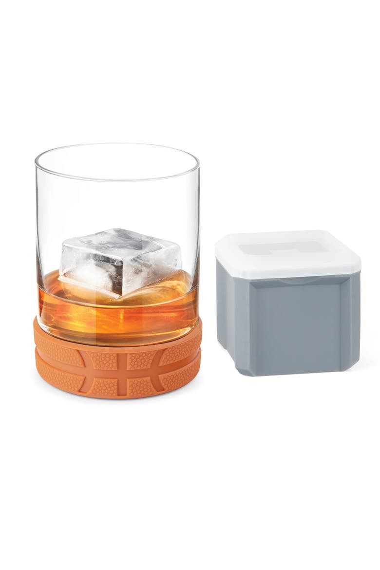 All-Star Basketball Tumbler with Ice Mould, Main, color, Clear