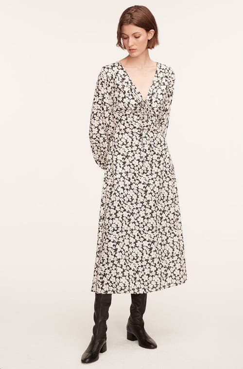 REBECCA TAYLOR REBECCA TAYLOR PAIGE FLEUR DRAWSTING LONG SLEEVE DRESS