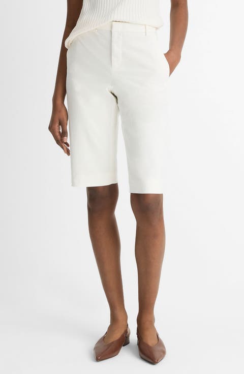 Stretch Cotton Bermuda Chino Shorts