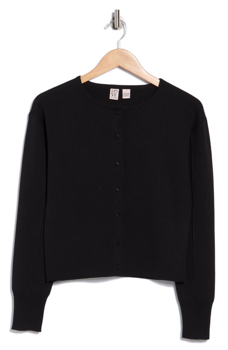 Love By Design Asher Cardigan, Alternate, color, Black