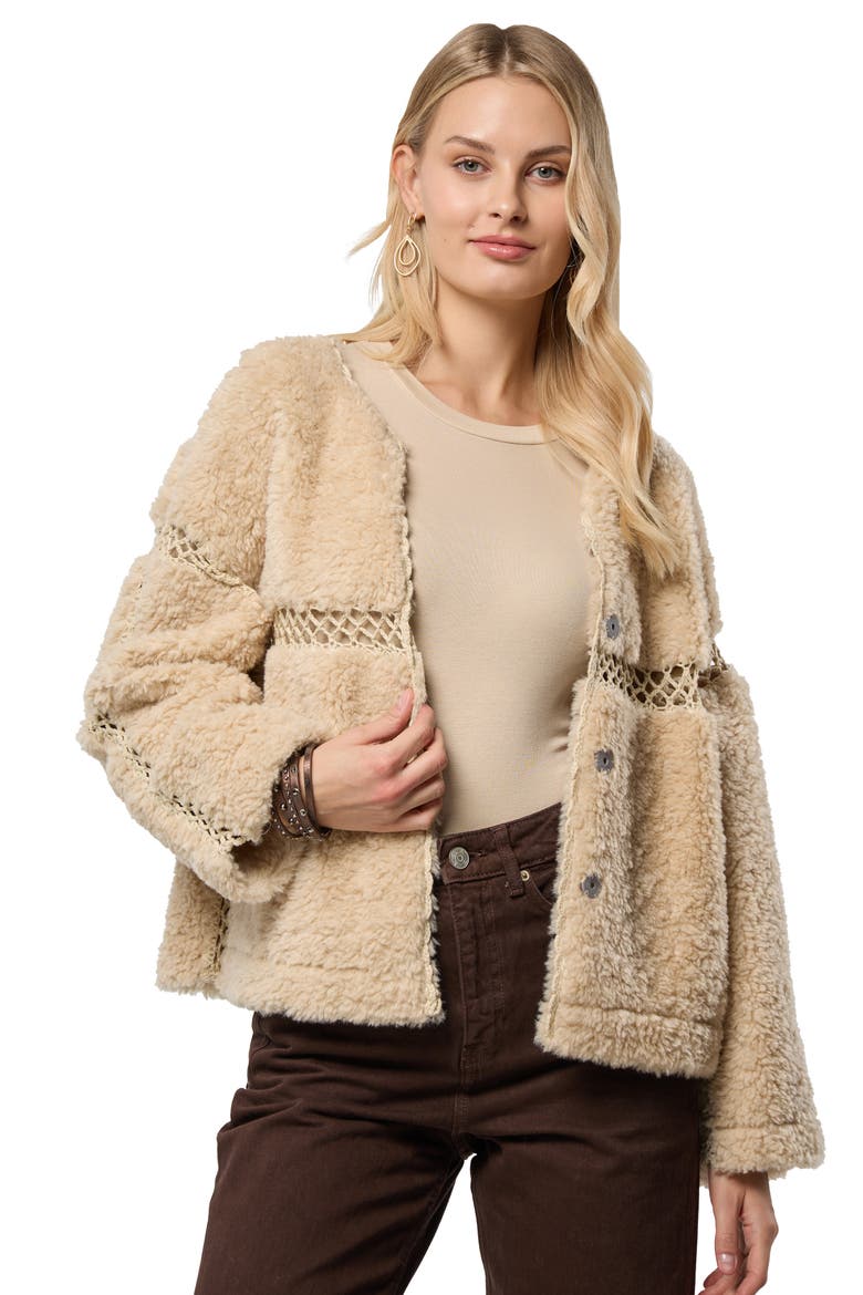Reversible  Fleece Jacket, Alternate, color, CREAM