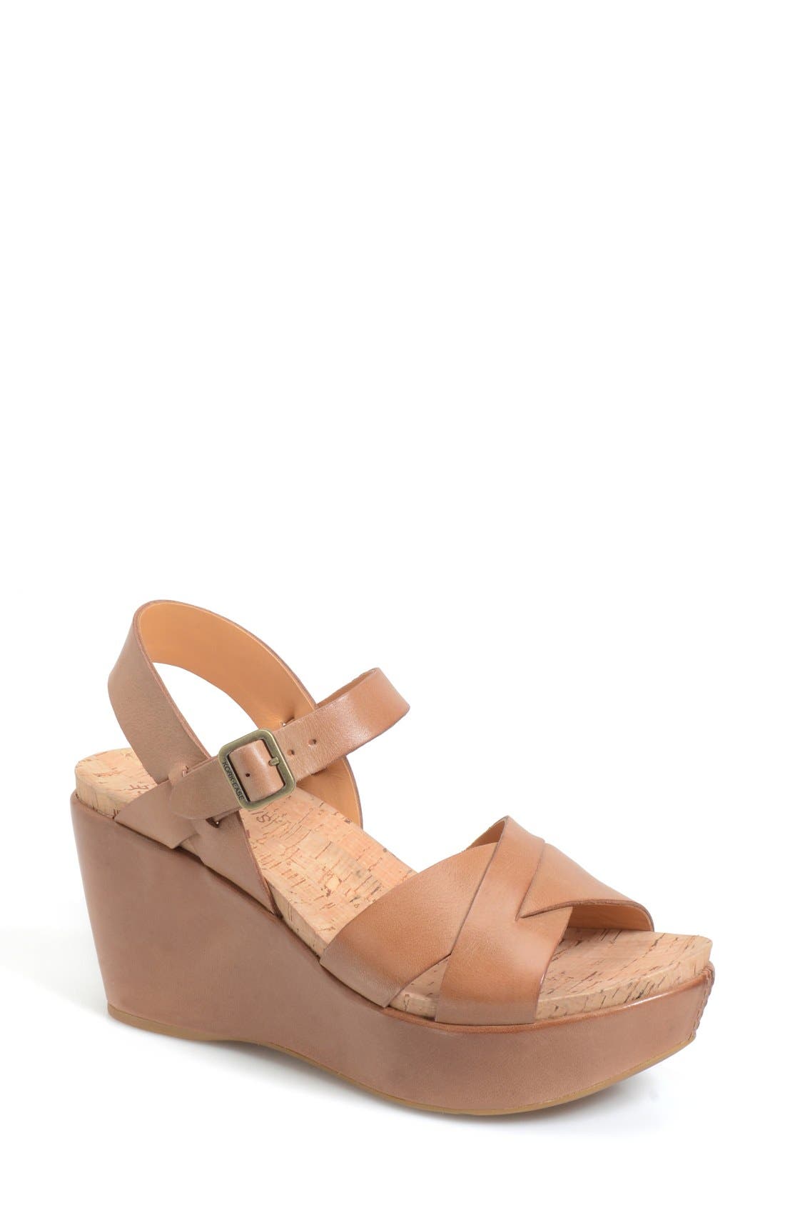 Kork-Ease<sup>®</sup> Ava 2.0 Platform Wedge Sandal, Main, color, Golden Sand