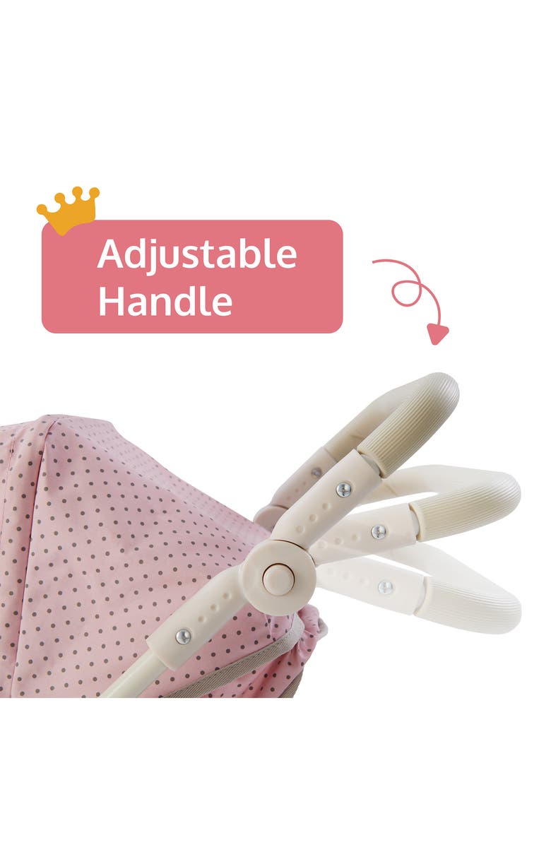 Teamson Kids Olivia's Little World 2-in-1 Doll Stroller, Alternate, color, Pink/ Grey