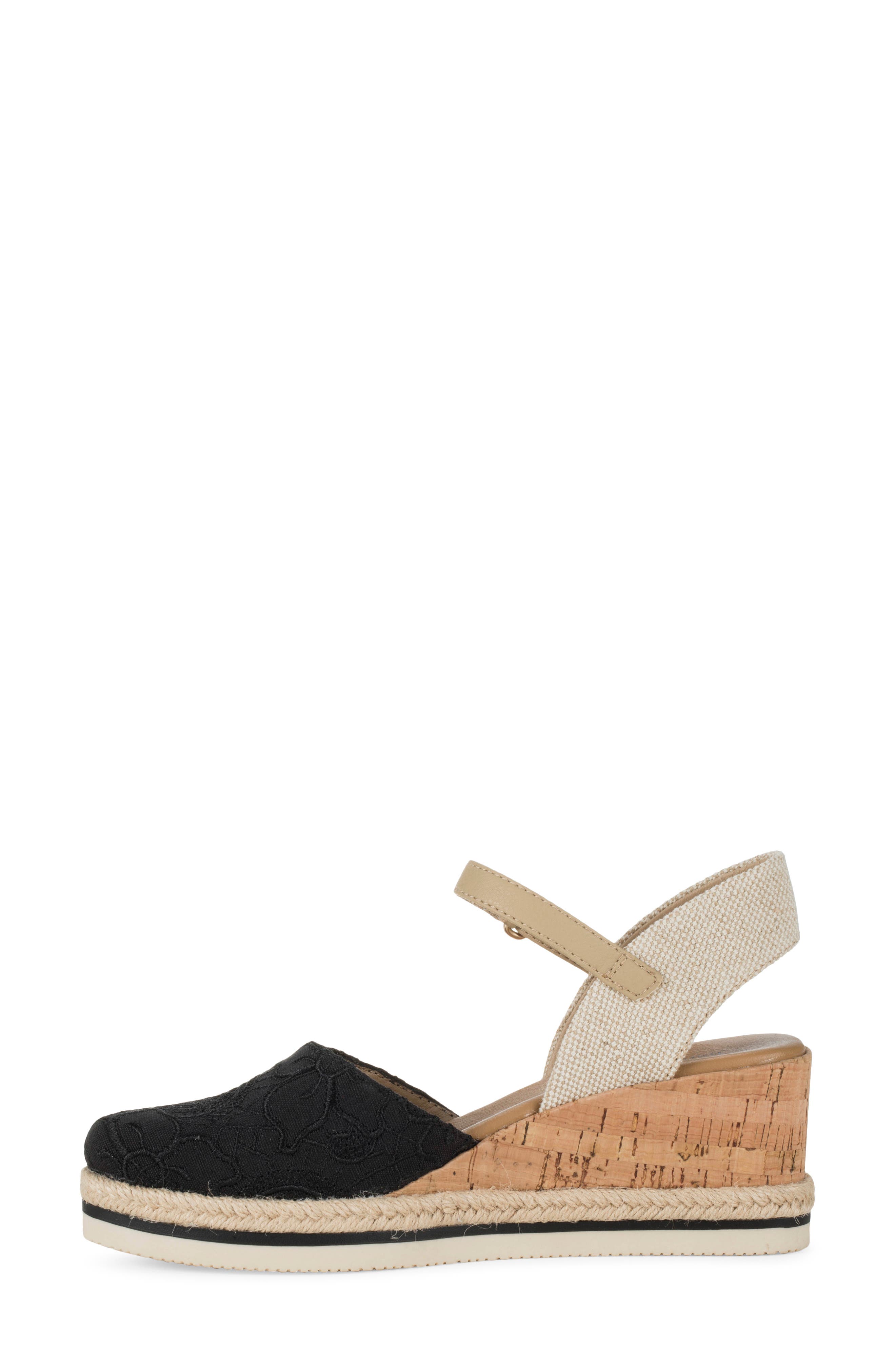 BARETRAPS Alycia Wedge Sandal, Alternate, color, Black