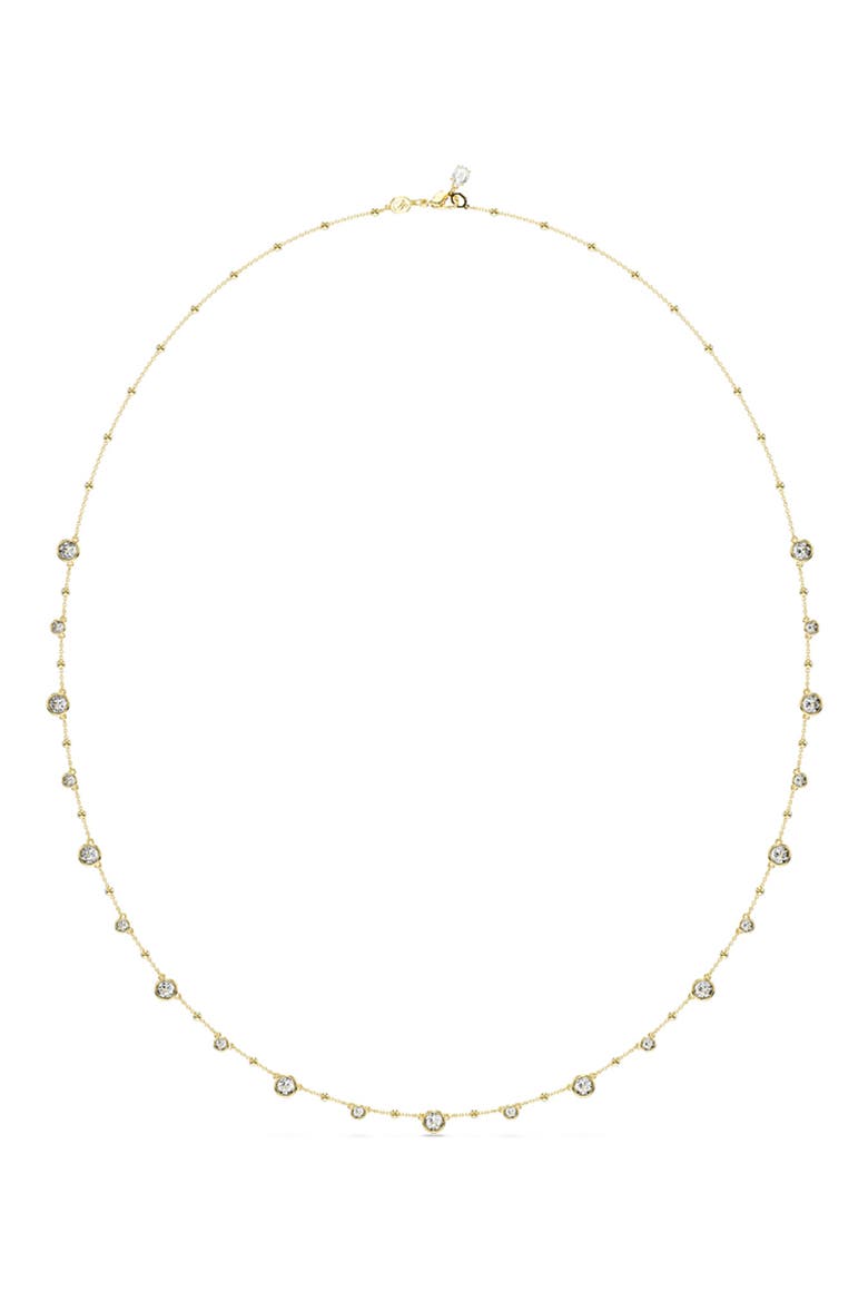 Imber Long Crystal Station Necklace, Main, color, GOLD