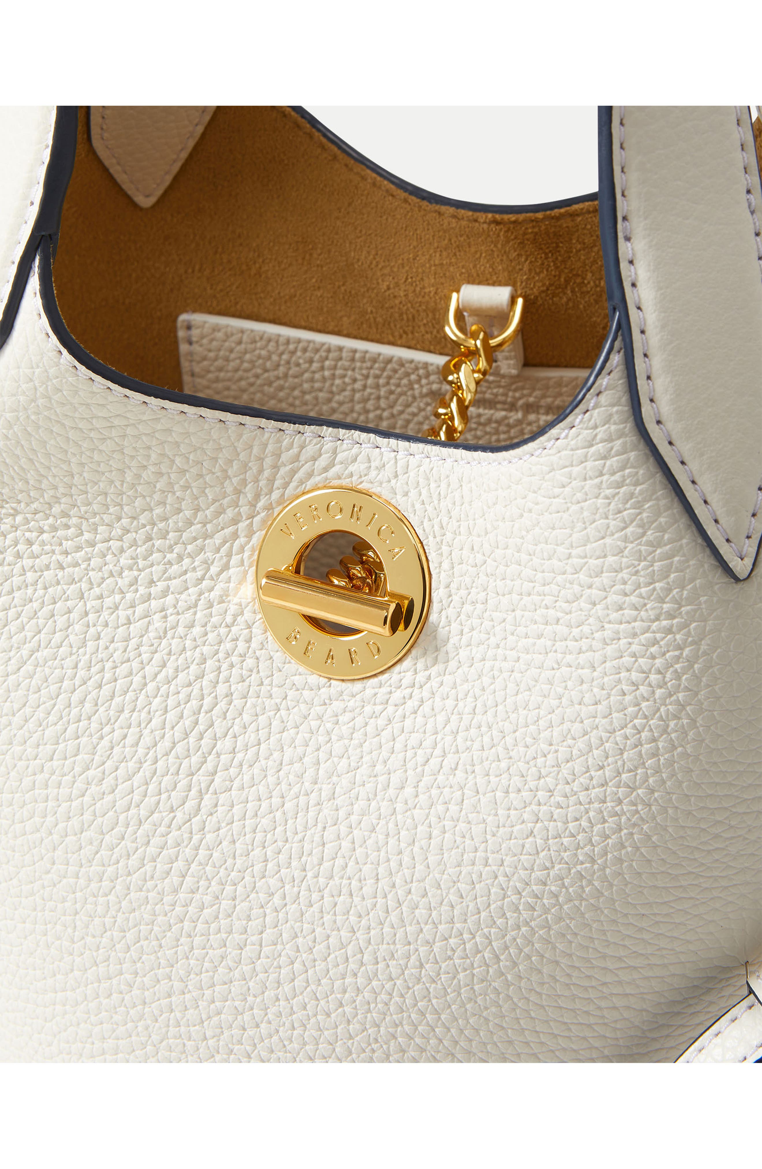 Veronica Beard Anchor Bucket Crossbody Bag, Alternate, color, Off White