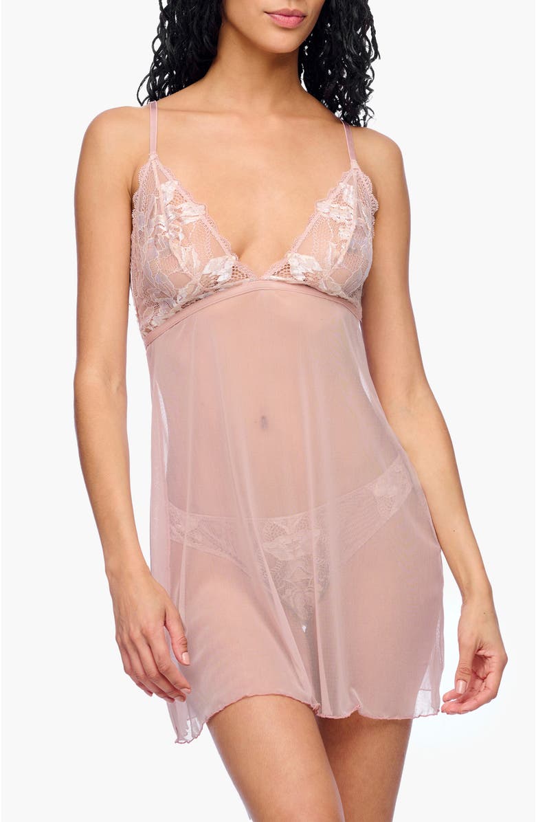 Cosabella Paradiso Chemise, Main, color, Mandorla