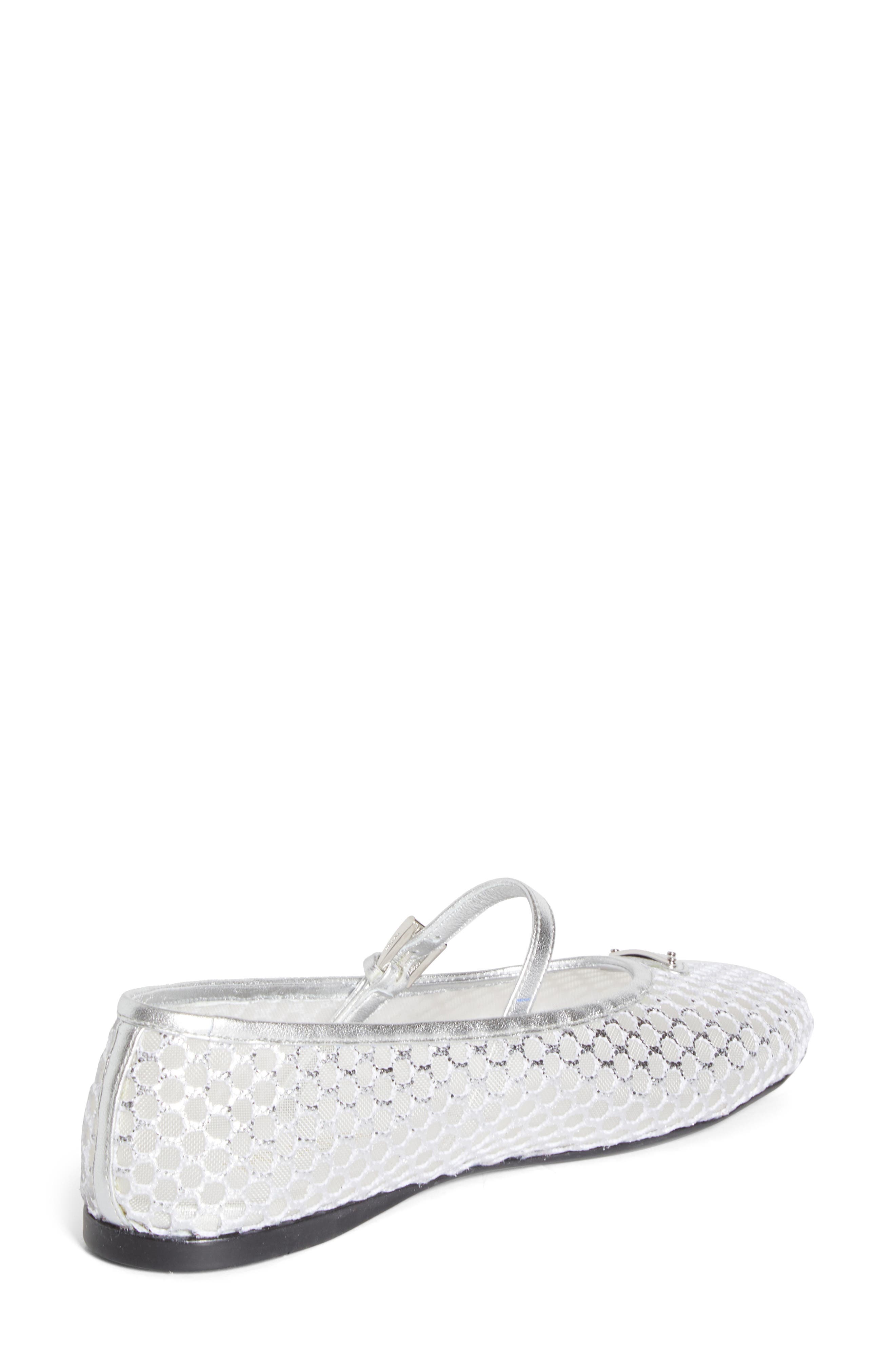 Logo Mesh Mary Jane, Alternate, color, ARGENTO